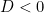 D < 0