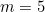 m = 5
