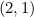 (2,1)