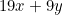 19x + 9y
