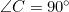 \angle C = 90^\circ