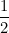\dfrac{1}{2}