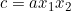 c = a x_1 x_2